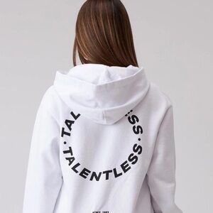 WOMENS TALENTLESS CIRCLE LOGO HOODIE WHITE 
SIZE MEDIUM 🤍